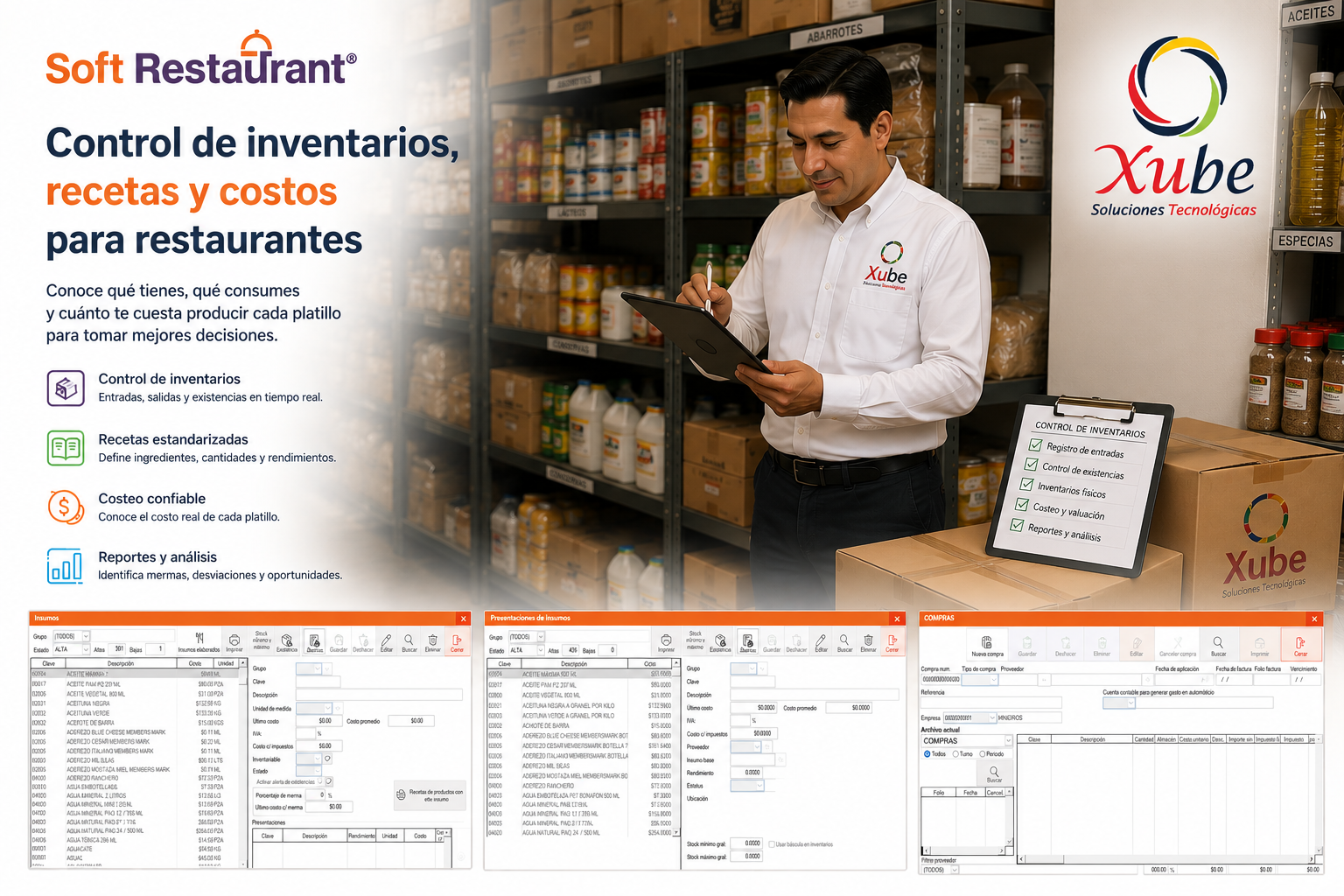 Control de inventarios recetas y costos para restaurantes