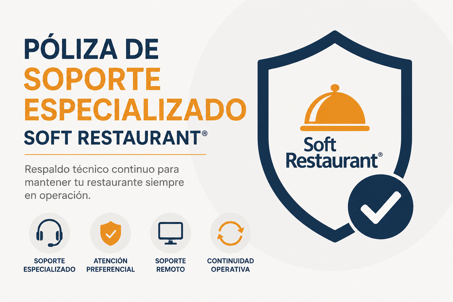 Póliza de soporte especializado Soft Restaurant